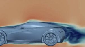 Visualisation of aerodynamic streamlines