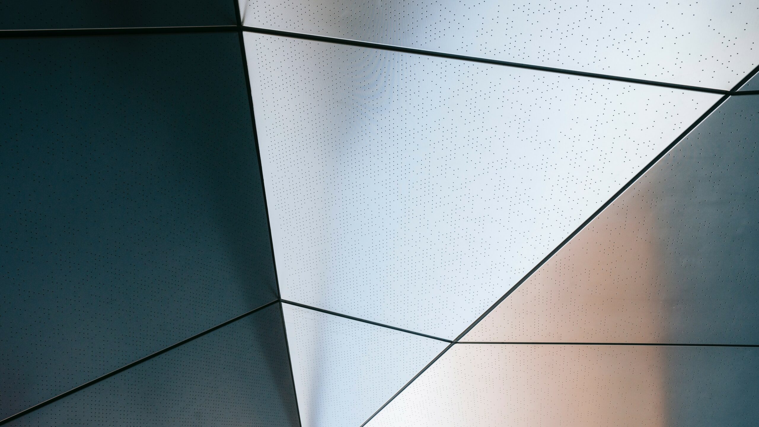 Abstract close up of a material with a silver coloured metallic finish.
